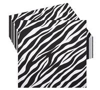 20 Pièces Serviettes En Papier Imprimé Zèbre De Fête D'Animaux De Safari De Jungle, Vaisselle De Fête à Thème De La JunglePour Enfants Fournitures De Table De FêteDe Reptiles De Safari De Jungle