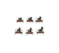 20 pièces SK12D07VG SS12F15 interrupteur à bascule 3 broches PCB 1P2T Micro poignée coulissante 2/3/4/5/6/7mm(SK12D07VG,Handle Length 5mm)