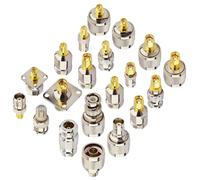 20 Pièces Sma Connecteurs Ensembles Sma Vers N Bnc Tnc F Type Adaptateur Kit N Vers Sma Bnc Vers Sma Tnc Vers Sma Rf Sma Mâle À Femelle Câble Connecteurs Pour Antenne Sdr Radio Amateur
