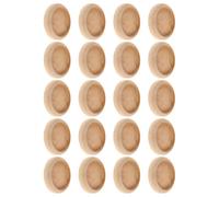20 Pièces Socle Rond en Bois pour Épingles, Support Inachevé 2,8 | Plateforme D’affichage Lisse, Base Beige pour Couture et Loisirs Créatifs, Usage Maison ou Voyage