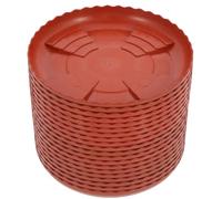 20 Pièces Soucoupe Ronde Rouge en Plastique pour Pots de Fleurs | Protection des Surfaces, Usage Intérieur et Extérieur, pour Plantes en Pot, Jardiniers à Domicile