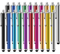 20 Pièces Stylet Stylo, Stylet Tablette Universels Capacitifs pour Écran Tactile pour Samsung Galaxy Mi et Tous Téléphone Tablet avec Écran Tactile Capacitif, Plusieurs Couleurs