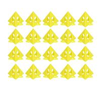 20 pièces Support de cône, Kit de montage en plastique pyramide jaune, outils coussin pied peinture pour le travail du bois, mini trépieds peinture cône triangles pour porte