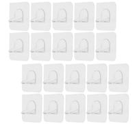 20 Pièces Support de Miroir Transparent sans Perçage | Installation Rapide, Base Stable, Prévention du Basculement, pour Cadres et Étagères en Verre, Chambre et Dressing