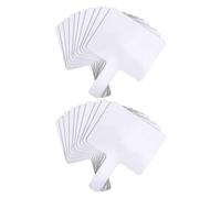 20 pièces Tableau Blanc Double Face Effaçable à Sec Portatif poignée | Papier Blanc, Écriture Fluide, Économie de Feuilles, pour Scores et Réponses en Réunions