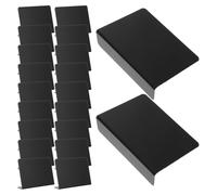 20 Pièces Tableau Noir Effaçable pour Prix, Panneau Mini PVC Noir Vintage | Surface Lisse Recto Verso, Écriture à Sec ou Humide, pour Buffet, Commerces et Vitrines