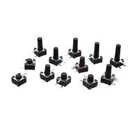 20 pièces taille 4.5X4.5mm interrupteur tactile 4.5 * 4.5 * 3.5-10mm interrupteurs à boutons(3.8H)