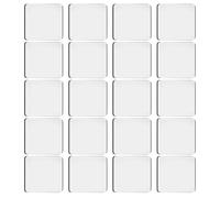 20 pièces Tampons adhésifs double face en acrylique double face Tampons adhésifs double face transparents Ruban adhésif double face super collant Autocollants auto-adhésifs Tampons adhésifs robustes