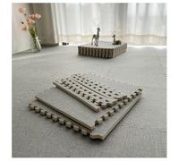 20 Pièces Tapis De Four-Season Cushion en Mousse avec Bordure Interlocking Floor Tiles Cotton and Linen Patchwork Mat Tapis d'exercice Warm in Winter Cool in Summer(Light Gray,30pcs)