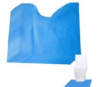 20 pièces tapis de toilette en tissu non tissé, tapis de sol de toilette jetable en forme de U, protecteur de sol de toilette contre l'urine, tapis de bain absorbant antidérapant pour les voyages