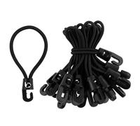 20 Pièces Tendeurs Elastiques avec Crochets 10 cm, Tendeur en Caoutchouc Sandow Tension Sangle Elastique avec Crochet en Spirale Tendeur de Bâche pour Bache Tentes de Camping Filets Bagages