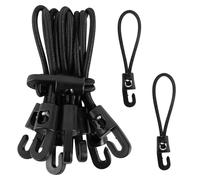 20 Pièces Tendeurs en Caoutchouc avec Crochet 10 cm Tendeurs Elastique avec Crochets Multifonctionnel Mini Tendeur Elastique Sandow Elastique pour Bâches Tentes de Camping