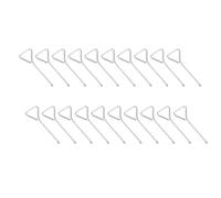 20 Pièces Tournevis Manuel Triangulaire 3mm en Acier Argenté