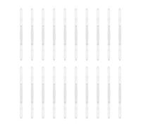 20 Pièces Trombone de Bureau Plastique à Deux Trous | Clip Lisse, Maintien des Feuilles et Rapports, Léger à Porter, pour Bureau et Étude à Maison