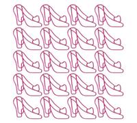 20 Pièces Trombone En Forme De Haut 30x24mm Trombones En Métal Signets Clips Page Pour Document Carte Note Organisation Photo Nouveauté High Heel Shaped Clips