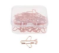 20 Pièces Trombones D’avion en Métal pour Agenda et Documents | Boîte Pratique Incluse, Finition Métallique Élégante, Rangement Compact, pour Bureau, École, Invitations