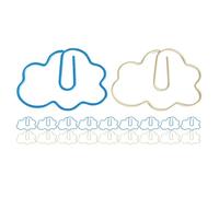 20 Pièces Trombones Nuage Mignons Métal Plastique, Présent | Bureau et Maison, Marque-page et Organiseur de Documents, Style Adorable, Créatif, Unique