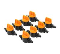 20 pièces tuyau en Pvc à travers la vanne d'irrigation Double barbe Mini vanne d'irrigation goutte à goutte capillaire Mini vanne de commutation