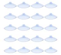 20 Pièces Ventouse,Ventouse Table en Verre,Mini Ventouse,Ventouses Transparentes,Petites Ventouses,pour Variété Surfaces Lisses,Verre,Carrelage,Salle de Bain,Cuisine,en PVC,Sans Crochet (35mm)