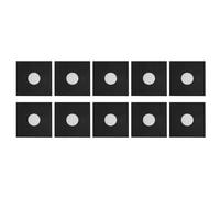 20 pièces vestes en papier kraft pour disques, 31 cm/12,2 pouces 33 tr/min pochettes d'enregistrement noir mat couvertures de protection de stockage d'album vierge pour la