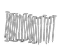 20 Pièces Vis à Bois Auto-perceuse à Tête Hexagonale | Filetage Partiel, Pointe Effilée, Fixation Robuste, pour Terrasse, Mobilier Extérieur et Charpente