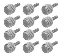 20 Pièces Vis à Main Moletée Inox M2x6 MM pour Pied à Coulisse | Réglage Précis, Remplacement, Résistance à L’usure, pour Outils et Ateliers, Argenté
