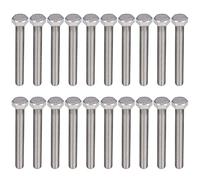 20 pièces vis de réglage à filetage grossier de boulon hexagonal, boulons entièrement filetés en acier inoxydable A2 M10x1,5 DIN 933, matériel de fixation de boulon à tête (M10*85)