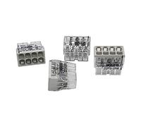 20 pièces Wago 2273-208 Boîte de jonction COMPACT Ø 0,5-2,5 mm², 8 pôles, transparent/gris clair