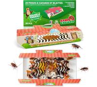 20 Pièges à Cafards et Blattes. Produit Anti Cafard Puissant Professionnel. Piege Cafard et Insecte Non Toxique