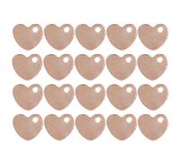 20 Piezas Diy Etiqueta De Identificación De Mascotas De Acero Inoxidable En Forma De Corazón Perro Gato Mascotas Etiqueta De Identificación De Nombre Con Agujero De Amor