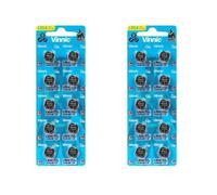 20 piles AG10 Vinnic /L1131/LR1130/189/V10GA/RW89/D189 -