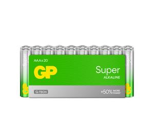 20 Piles Alcalines AAA / LR03 GP Super