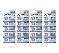 20 piles bouton au lithium CR1130 (4 x 5 blisters)