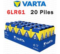 20 Piles LR03 AAA - LR6 AA - 6LR61 - LR14 C - LR20 D - VARTA Pïle Industrial Pro