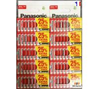 20 PILES PANASONIC AAA R03 - 1.5V ZINC CARBONE ( 16 + 4 GRATUITES )