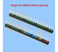 20 Pin GPIO Header Adapter 2.54mm Pitch Double Row Color Pin Header for Raspberry Pi PICO W Developm