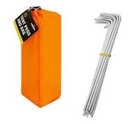 20 piquets et leur sac de transport Milestone Camping - Orange