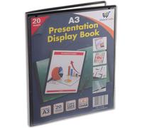20 Pocket Plastic Presentation Folder A3-40 Views