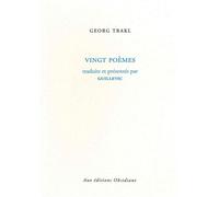20 poèmes - Georg Trakl - Obsidiane - broché - Poésie