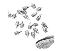 20 Pointes d'Athlétisme 6mm en Acier, Pointes de Rechange Universelles pour Chaussures de Sprint, Course sur Piste, Cross-Country et Saut en Longueur, Accessoires de Sport Robustes
