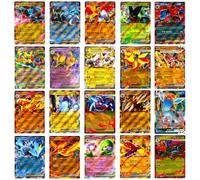 20 Pokemon Cards English - Ultra Rare EX Or V Only, Guaranteed No Duplicates - Authentic Original Cards - Random Set for Collectors and Gift Idea