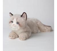 20 Pouces Gris Ragdoll Chat Peluche Jouets Poupées, Mignon Jouet en Peluche Fait À La Main Ann Baker Chat Cadeaux d'anniversaire Présents pour Garçons Et Filles