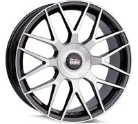 20 pouces MAM GT1 5x112 ET45 Jantes alu BLACK FRONT POLISH