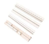 20 Pouces Règle Mahjong Américain Bois Avec Poussoirs, 4 Pièces Ensemble | Ensemble De 4 Supports De Mahjong Américain En Bois De 20 Pouces, Avec Poussoirs Intégrés Intégrés, Conception À Bord Ondulé