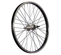 20 Pouces Roue arrière vélo Roue Libre à vis Acier Inoxydable 406-19 Noir