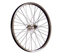 20 Pouces Roue Avant vélo Aluminium 406-19 Black Noir/Argent