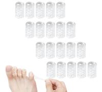 20 Protège-Orteils en Silicone - Capuchons Transparents Respirants Anti-Frottement (Taille Universelle) - Pour Hommes et Femmes - Prévention des Ampoules et Cors