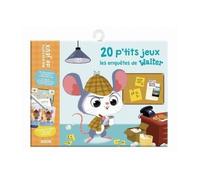 20 p'tits jeux les enquêtes de Walter. Avec 1 feutre effaçable et 20 cartes plastifiées