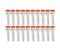 20 raccords à collet pour tuyau AC, connecteur de tuyau de réfrigérant en aluminium droit, raccord à collet universel pour tuyau de climatisation haute résistance pour voitures, (5/8 po)