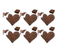 20 Raisons Romantiques pour Les Pourquoi Je t'aime Cœurs en Bois Set de 6 avec Boîte Cadeau Puzzle Cœur Romantique Cadeaux d'anniversaire et de Mariage pour Petit Ami, Petite Amie, Mari